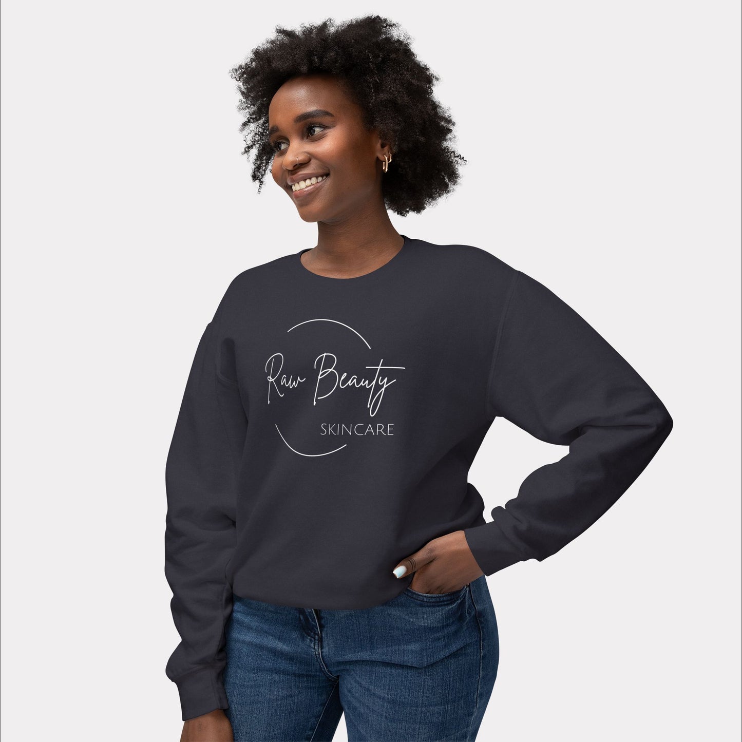 Raw Beauty - Logo Lightweight Crewneck Sweatshirt