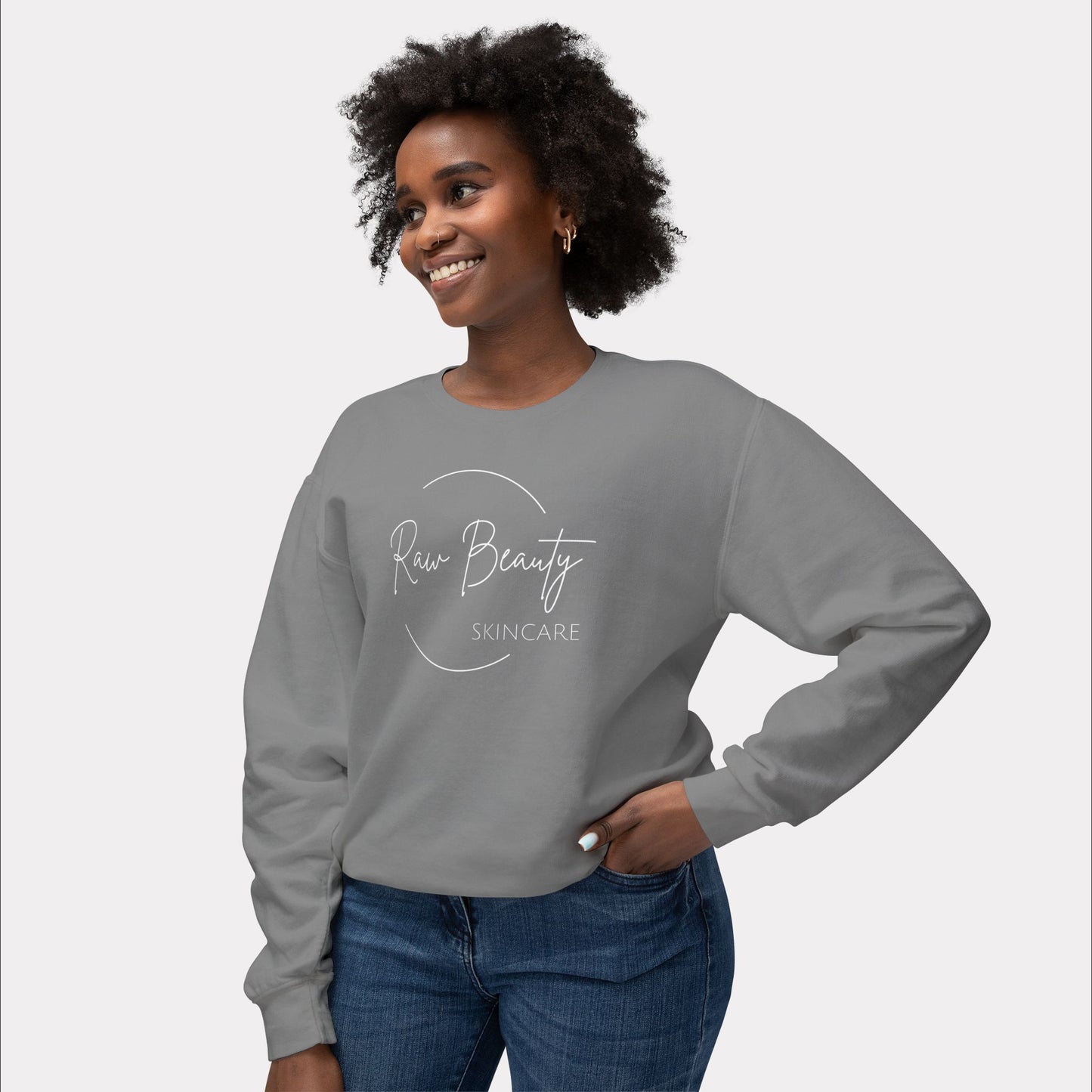 Raw Beauty - Logo Lightweight Crewneck Sweatshirt
