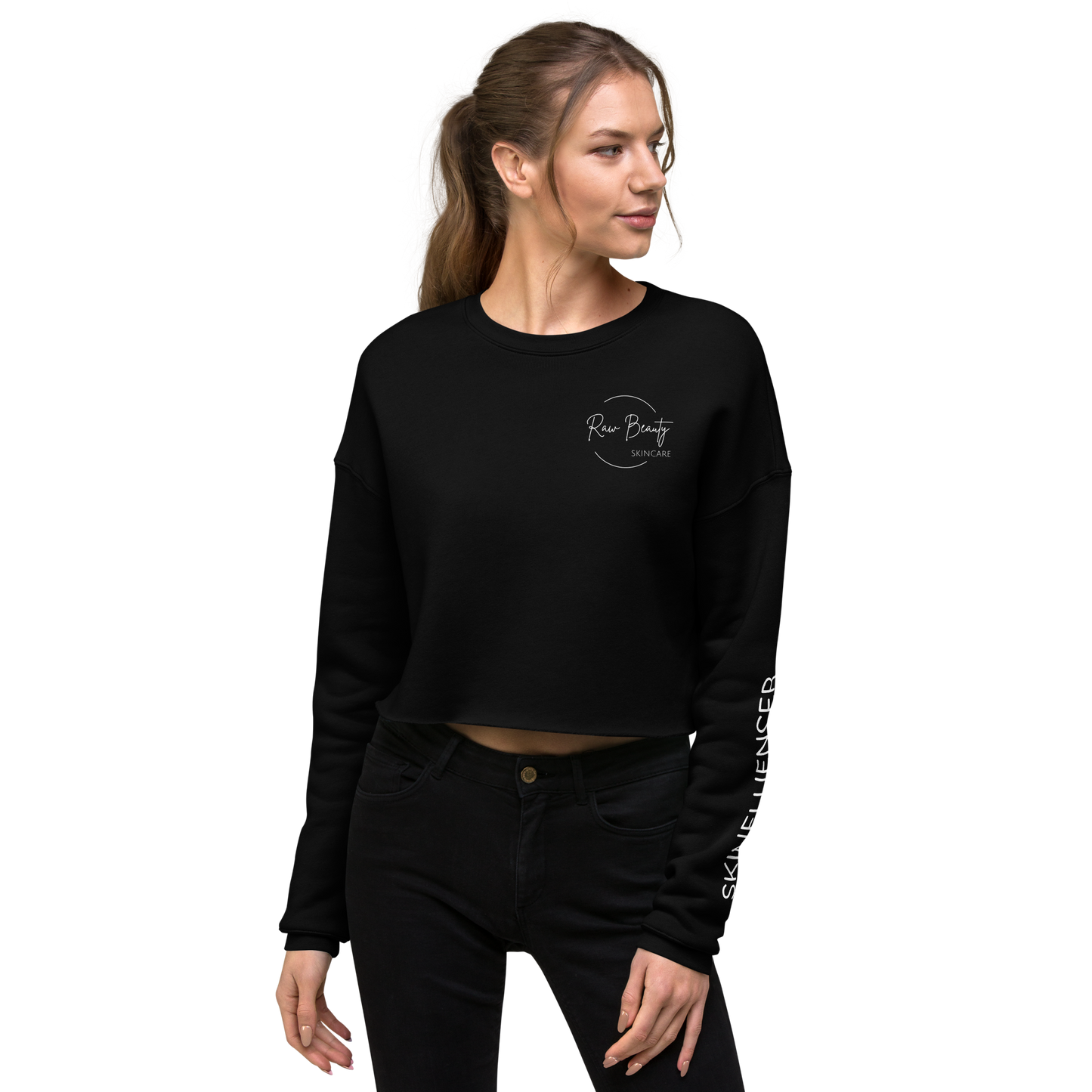 Raw Beauty - "SKINfluencer" Crop Sweatshirt