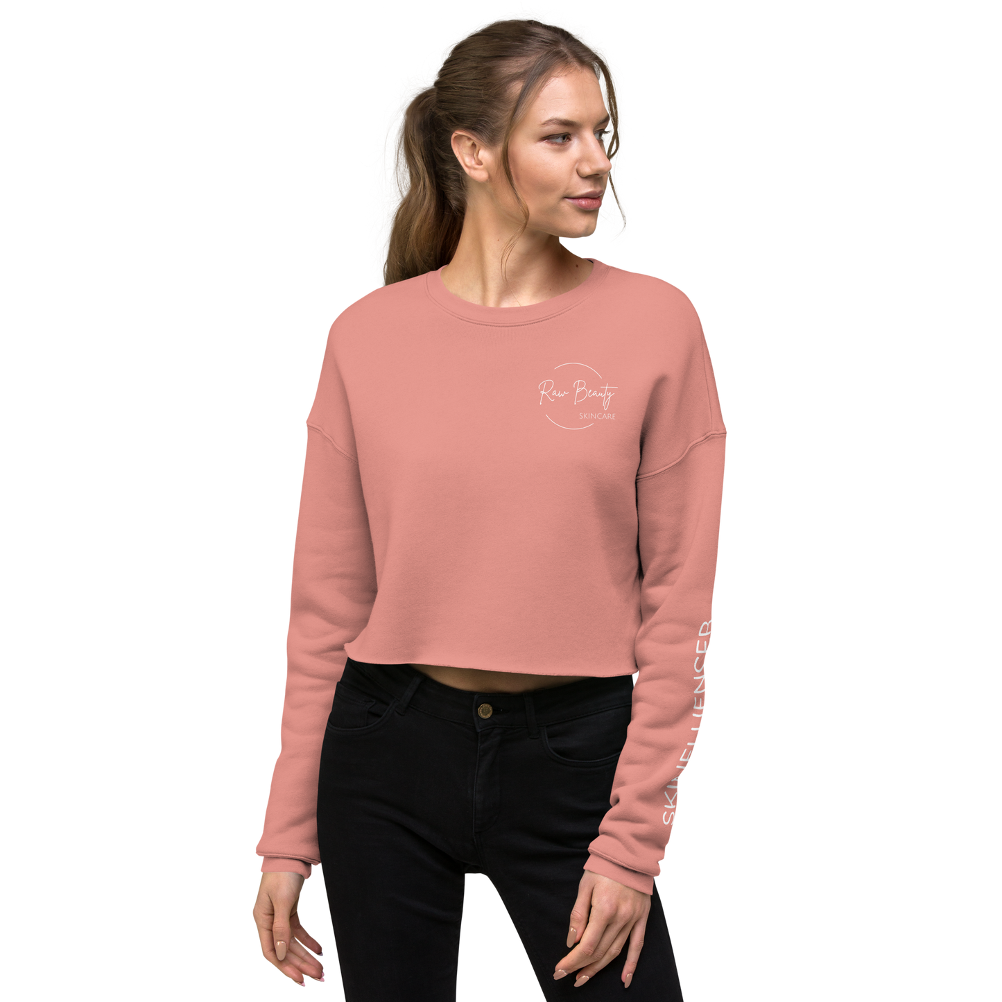 Raw Beauty - "SKINfluencer" Crop Sweatshirt